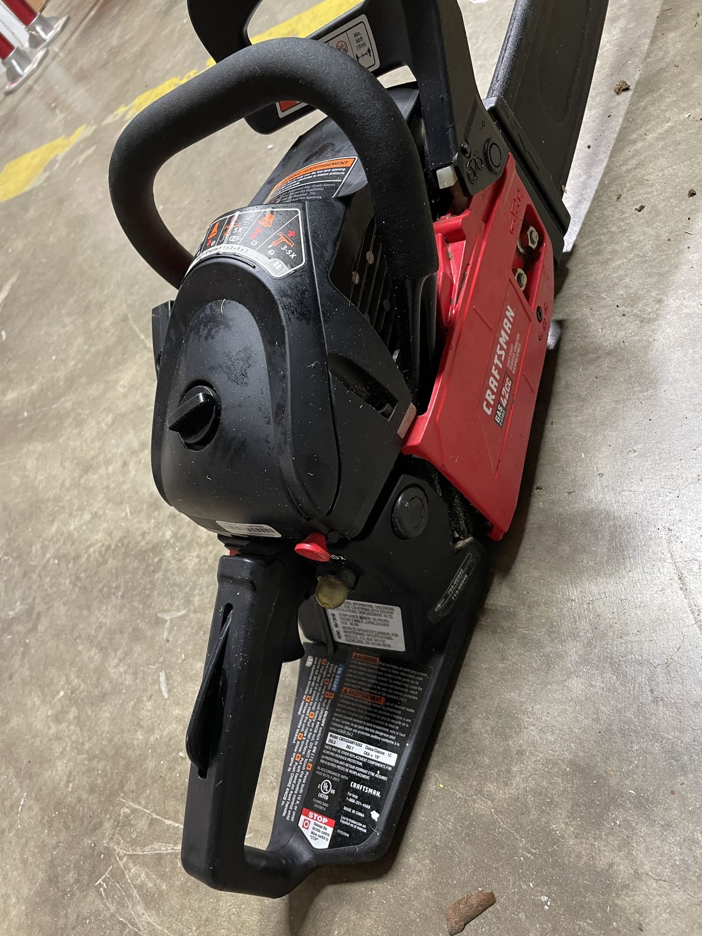 Craftsman 16in 42cc 2cycle Gas Chainsaw