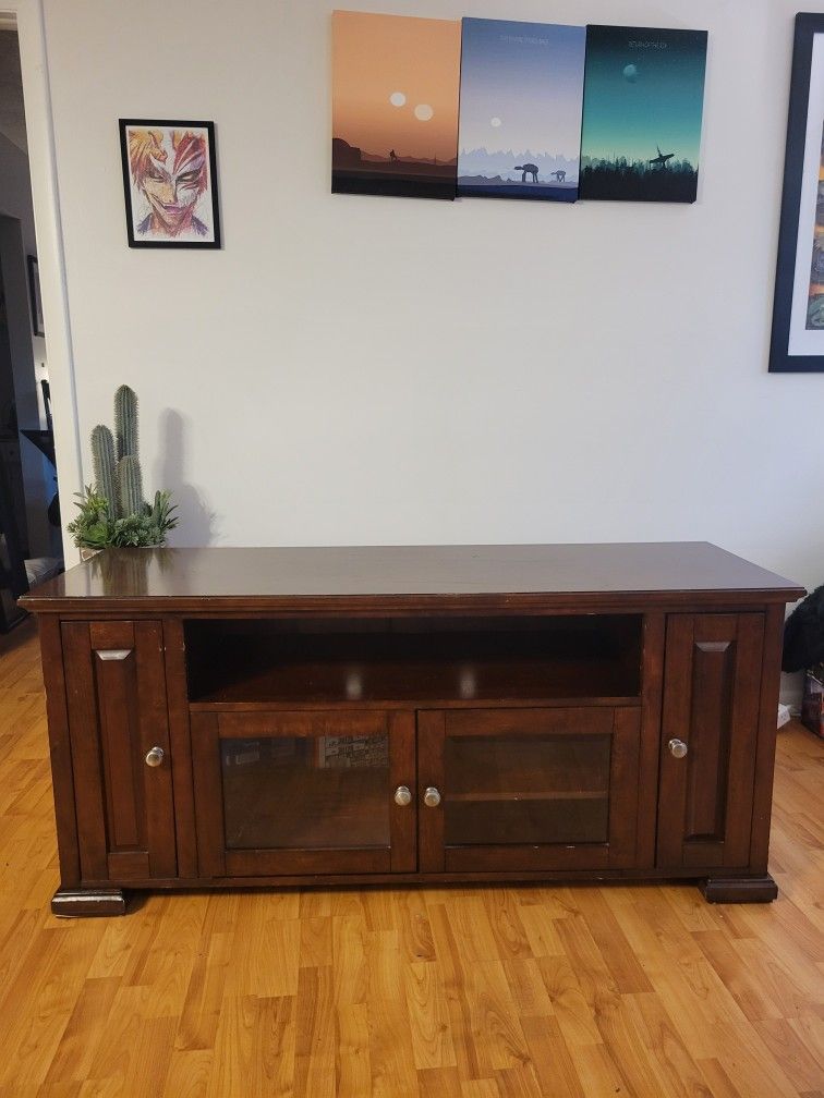 Solid Wood TV console/entertainment Center