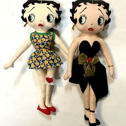 2 Vintage 16” Betty Boop Dolls