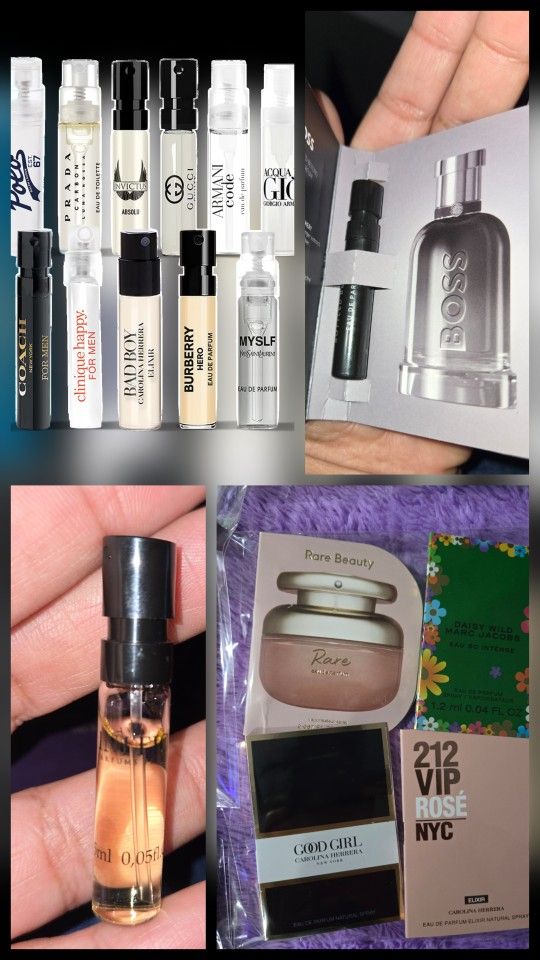 Baccarat , Creed, Gucci, And Many More Cologne And Perfume Samples