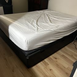 Queen IKEA Bed With Storage. Great Condition. Mattress Not Included. 