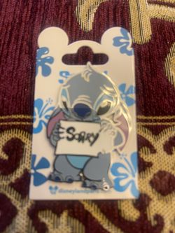 Disneyland Paris Stitch Sorry Pin 