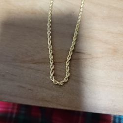 18 Inch Gold Filled Rope Chain 4mm 
