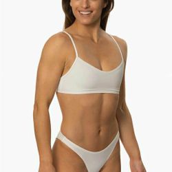 White Jolyn Bikini Bottom (Surf Collection)