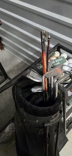 Golf Bag, Clubs, Golf Bag Holder Ball Tee Glove Shelf Organizer