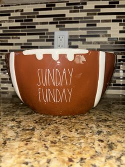 Rae Dunn Sunday Funday Football Bowl