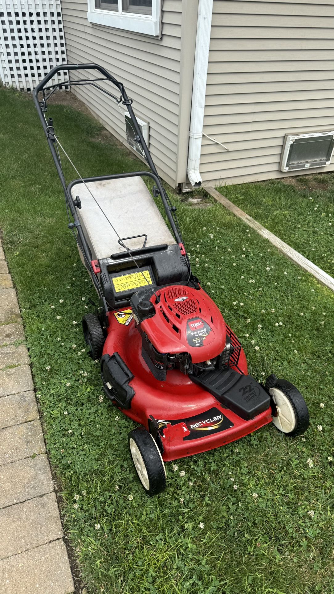 22” Toro Recycler Self Propelled Mower