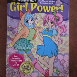 NEW Manga Girl Power Coloring Book!