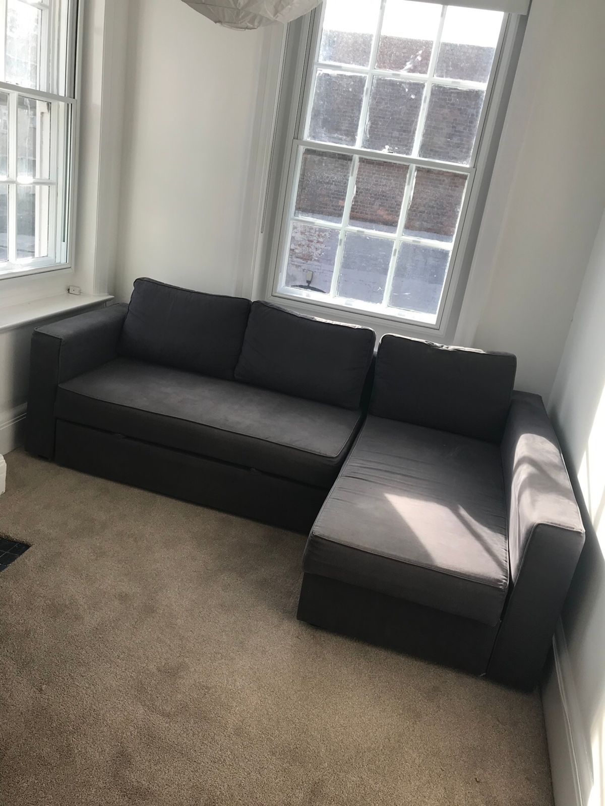 IKEA sleeper pull out sectional sofa couch