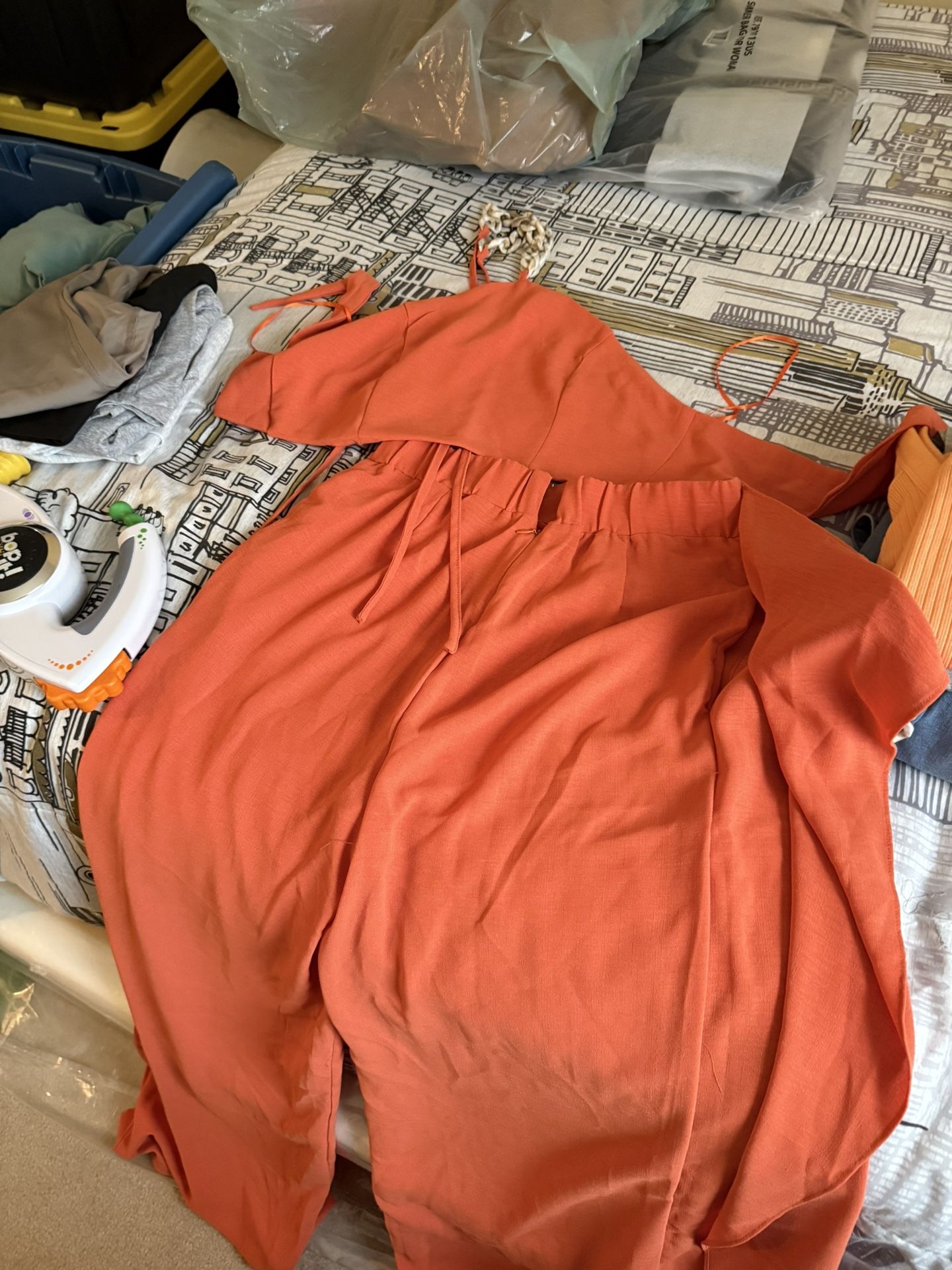 Women’s 2 Piece Linen Set Size Medium