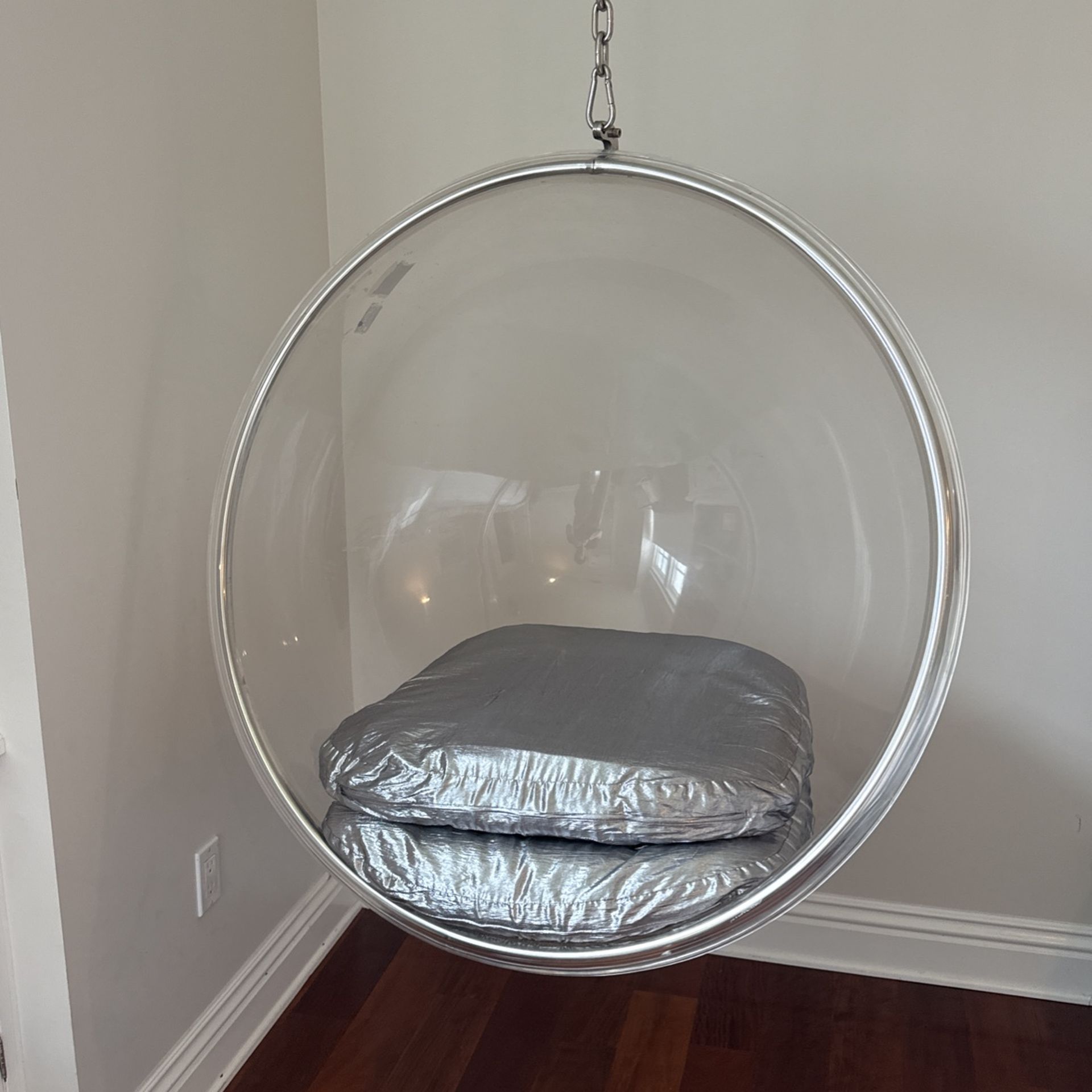 Clear Acrylic Accent Swing Chair