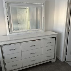 LED Dresser With Mirror $350