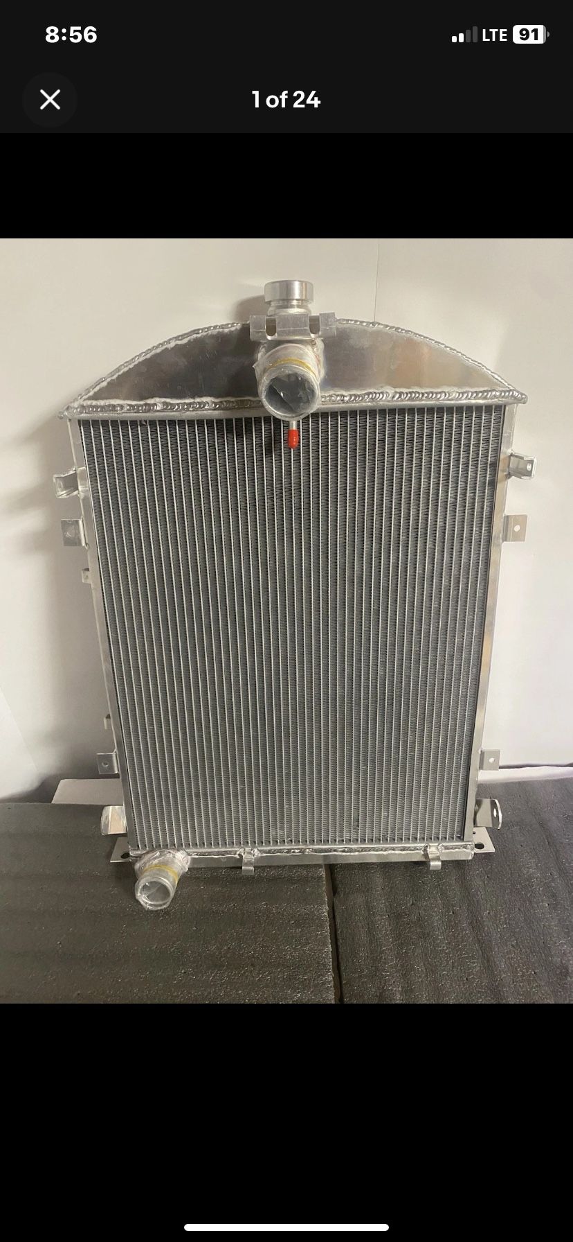 Radiator For 1(contact info removed) Ford A AA Heavy Duty 3.3L L4 L Head 4 Row All Aluminum Ra