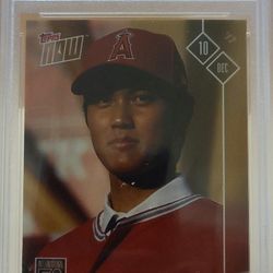2017 Topps Now Shohei Ohtani RC Rookie Card #OS-80 “Offseason” PSA 10 Gem-Mint