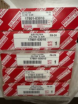 🚗🔥 FIVE (5) GENUINE TOYOTA ENGINE AIR FILTER – NIB OEM-$100 🔥🚗