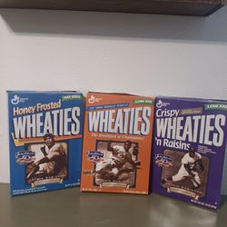 1997 Wheaties Jackie Robinson 50th Anniversary Cereal Boxes (3)