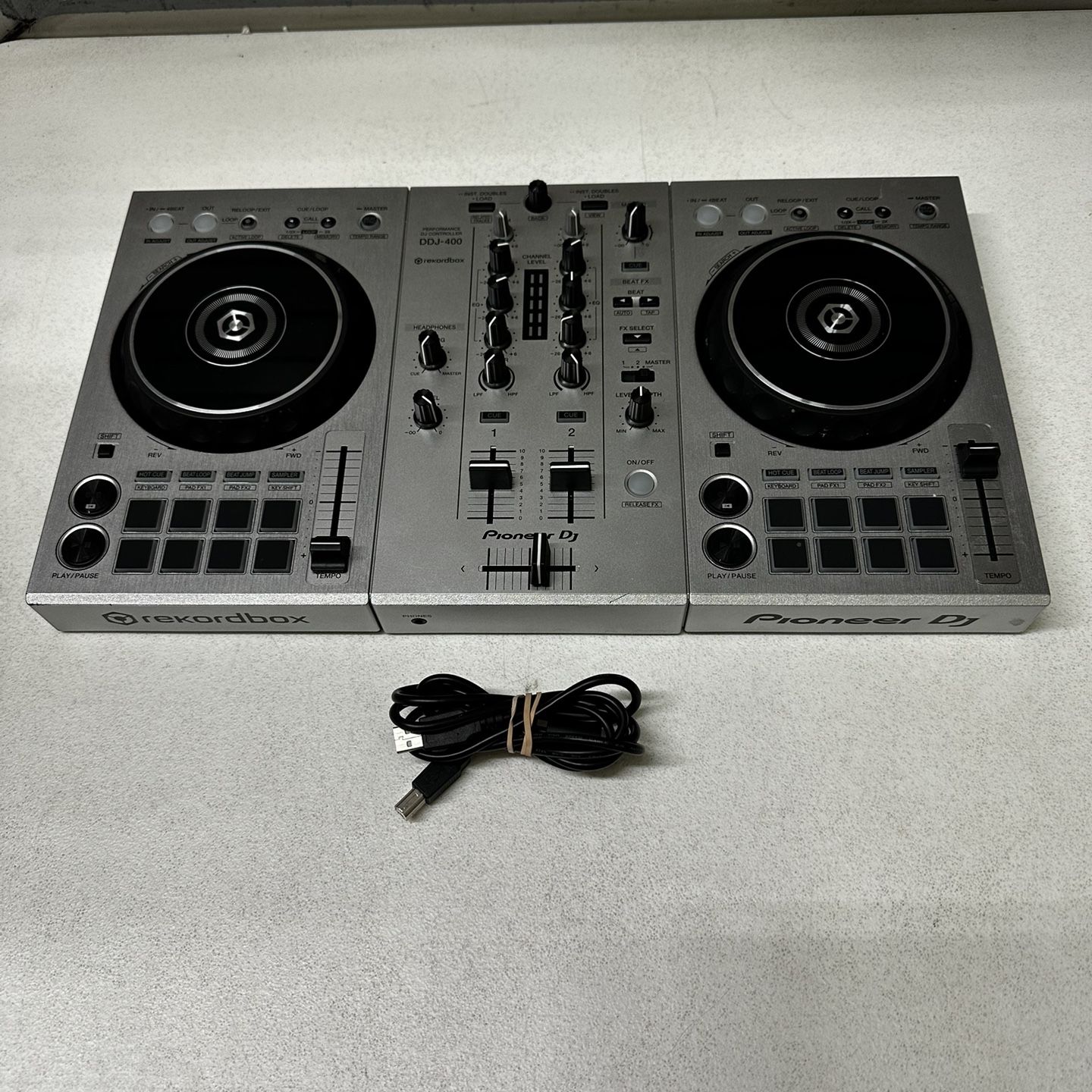Pioneer DDJ-400 Silver Limited Color 2 Channel DJ Controller for