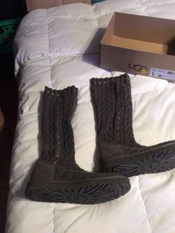 Uggs grey boots size 10