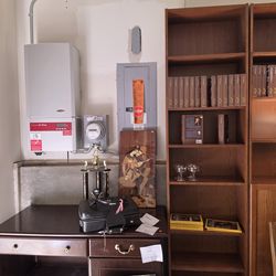 Very Tall 92" Wooden Bookshelf  Bookcase Shelf