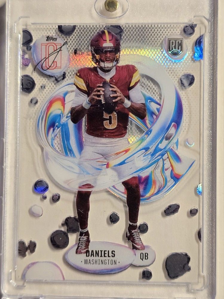 2024 TOPPS SIGNATURE CLASS JAYDEN DANIELS RC ACETATE FLUIDITY  RC CASE HIT SSP 