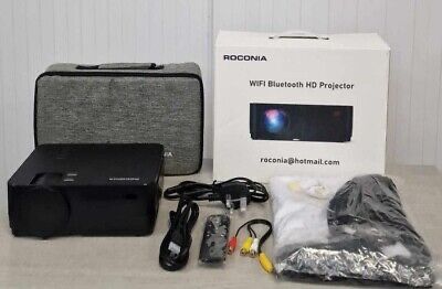 Roconia 5G WiFi Bluetooth Native 1080p Projector, 15000lm Full HD Movie Projector, LCD Technology 300 inch Display Support 4k