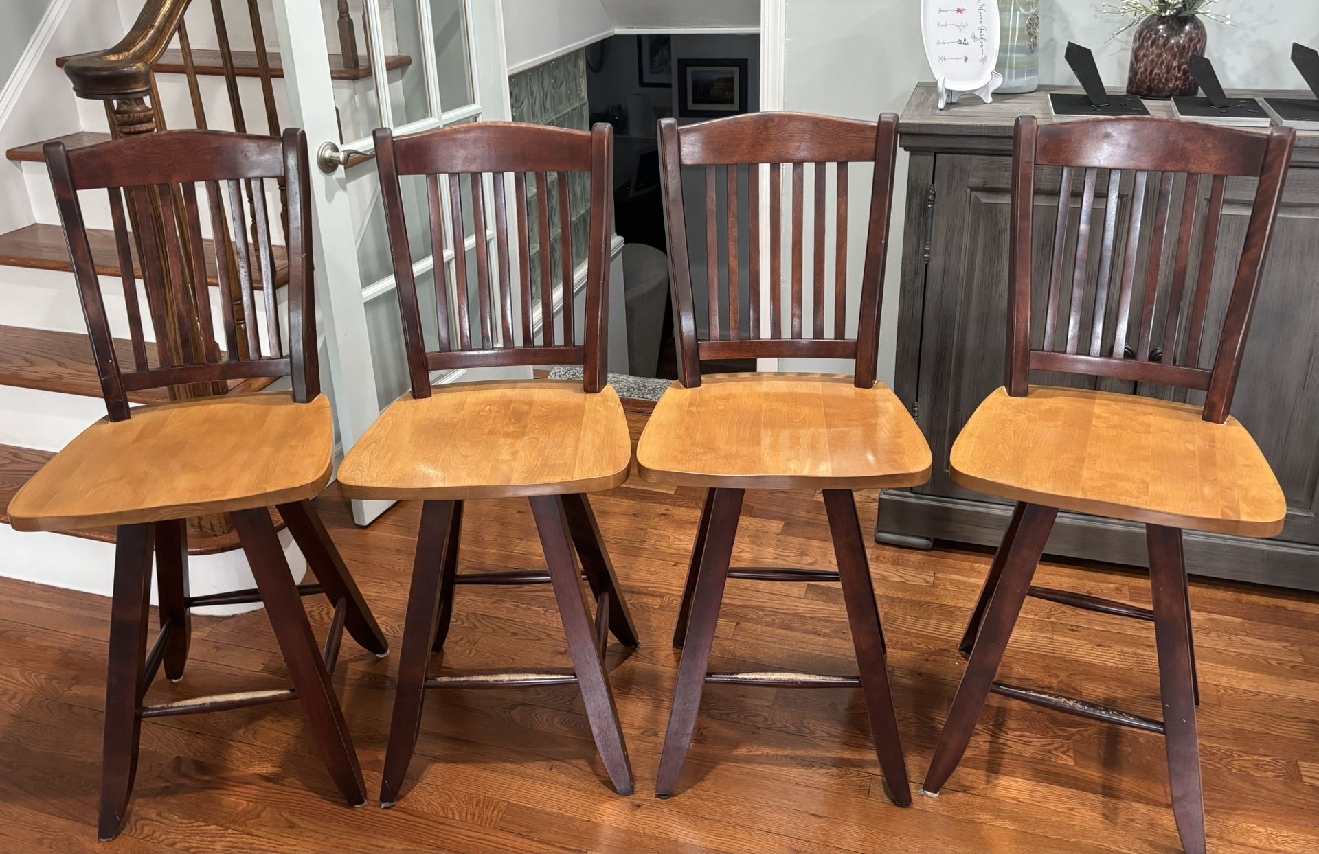 Canadel Brand Solid Wood Counter Height Stools