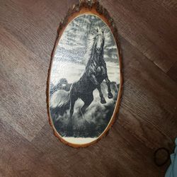 Horse Wooden Picture