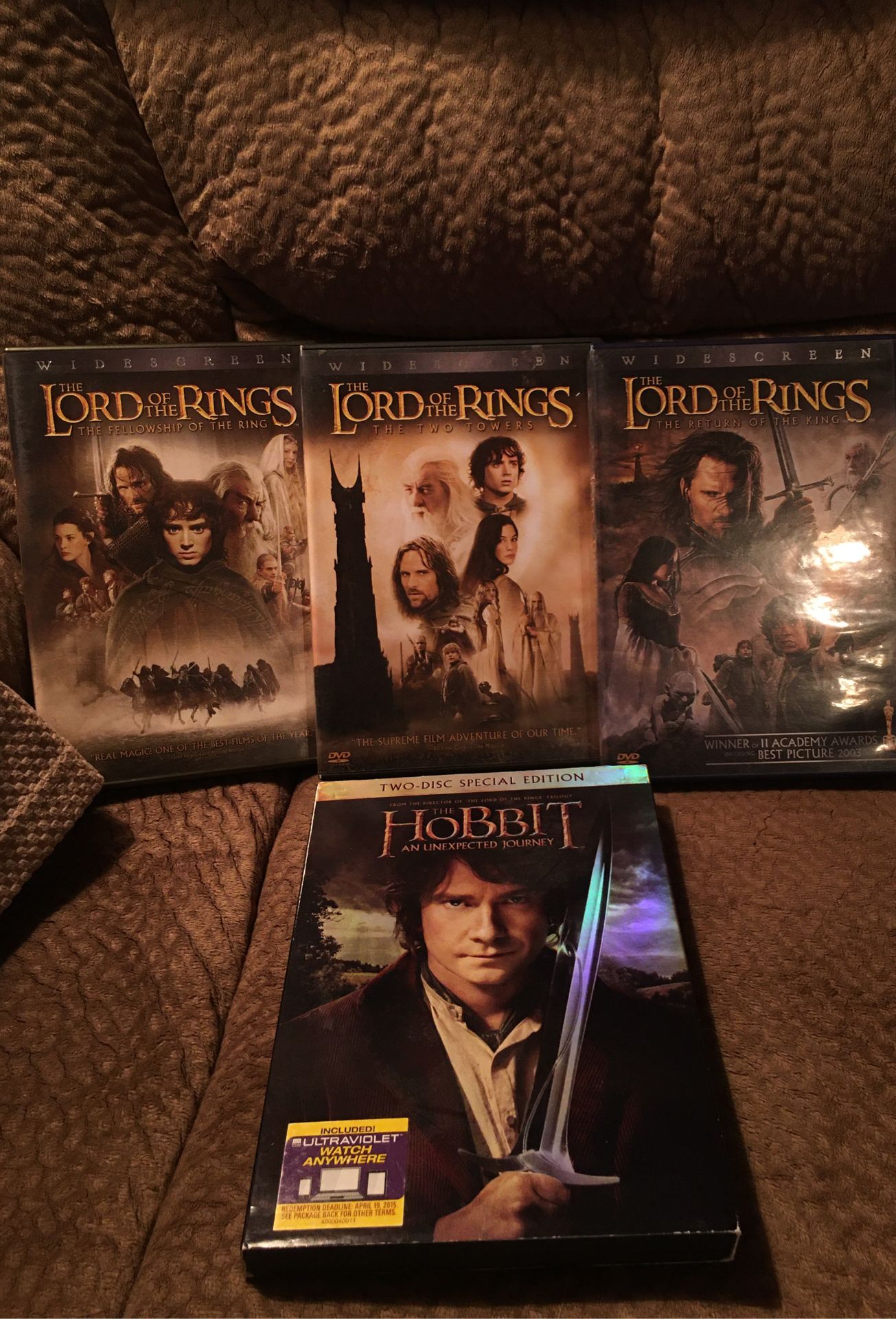 Lord of the rings /Hobbit DVD’s