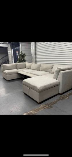 *Free Delivery* Thomasville Modular Power Reclining Sectional Couch Sofa Storage Ottoman