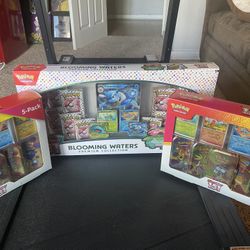 Pokemon Scarlet & Violet - Blooming Waters and 151  5 x Mini Tins