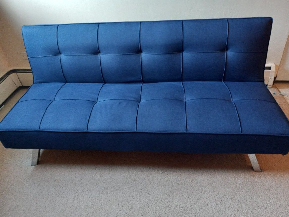 Blue Futon / Couch- Must Pick Up Today