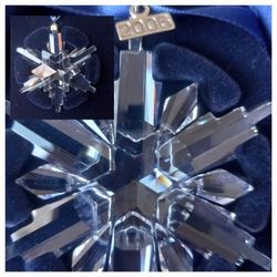 2006 Swarovski Snowflake Ornament Set