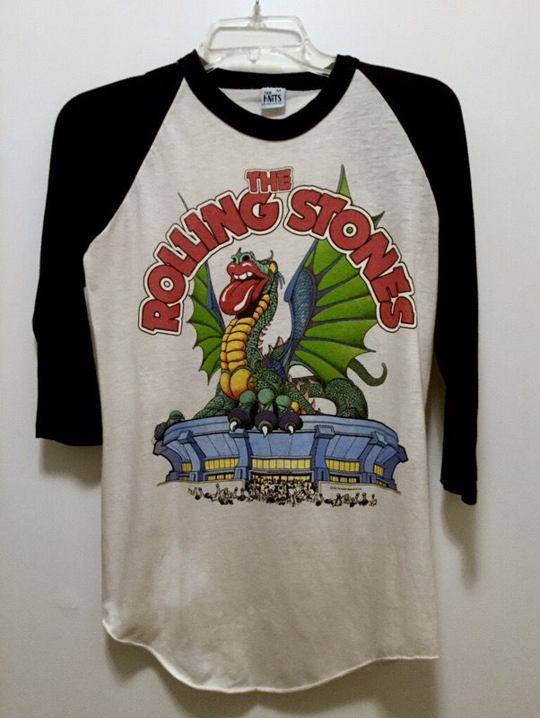 1981 Rolling Stones Tour Concert Shirt Jersey Dragon