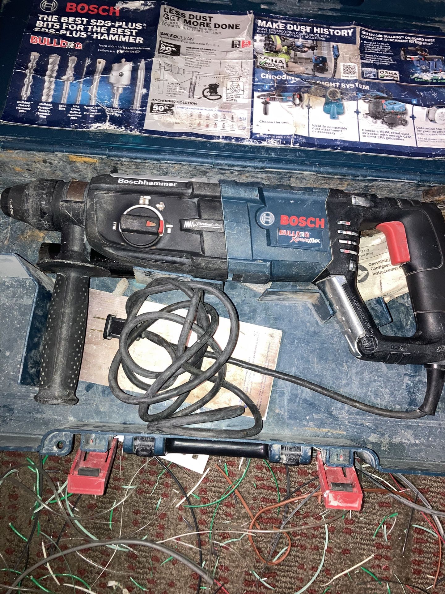 Bosch Bulldog Extreme Max  1-1/8” Rotary Hammer