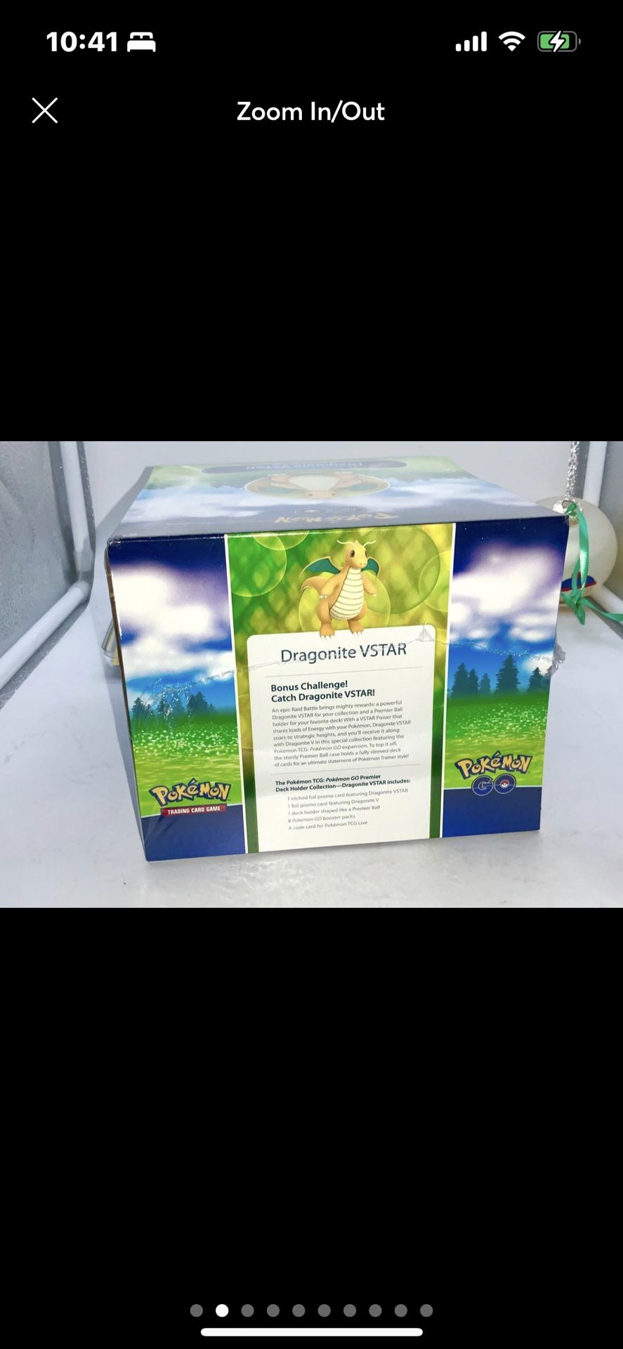  Pokémon TCG: Pokémon GO Premier Deck Holder  Collection—Dragonite VSTAR : Toys & Games