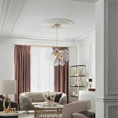 NEW - 6 -Light Gold Modern/contemporary For Use in Bedrooms, Dining Rooms, Foyers, Kitchens