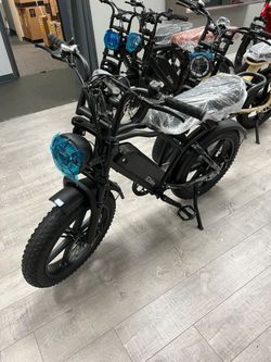 Assembled TST R002 Full Suspension Moped-Style Electric Bike