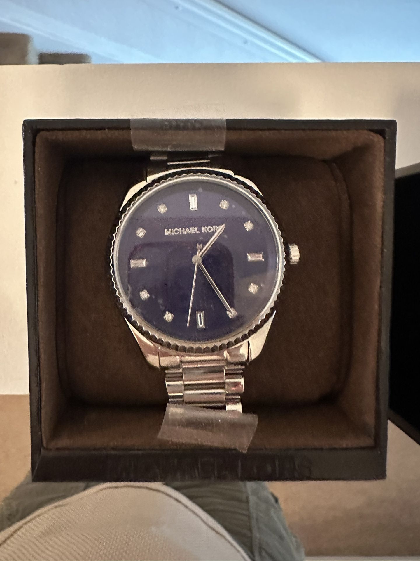 Michael Kors Women's Blake Blue Dial Stainless Steel Watch MK3225