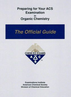 preparing for acs examination in organic chemistry