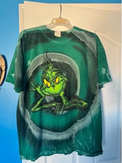 Vintage 90s Dr Seuss How The Grinch Stole Christmas AOP T Shirt XL