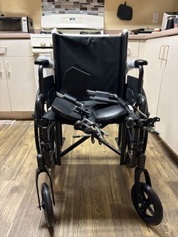 A brand-new, never-used wheelchair.