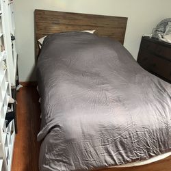 Full size bed frame, Mattress & Box Spring 