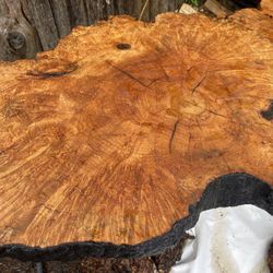 Birds Eye Maple Slab And Burl Stump