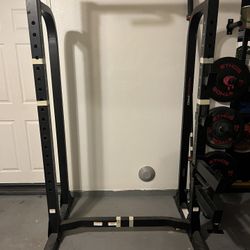 Weider Pro Squat Bench Rack Barbell Plates