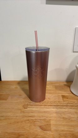 Starbucks Rose Gold Stainless Steel Tumbler