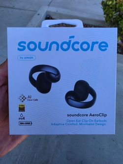 Soundcore AeroClip Open-Ear Clip-On Earbuds by Anker