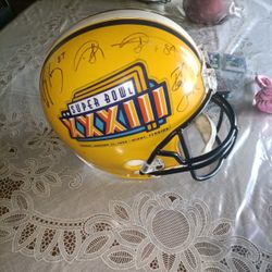 Signed 1999 Superbowl Full Size Helmet 
