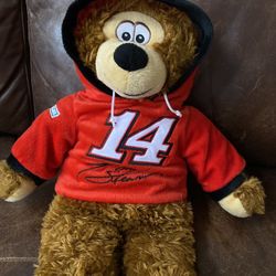 Tony Stewart Nascar #14 Teddy Bear Plush 20” Red Hoodie Toy Factory