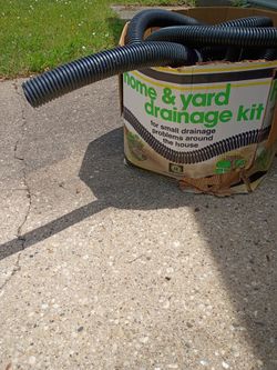 Home drainage kit / perforated drain pipe