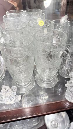 princess house 4 glass cups firm pricing